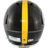 TJ Watt Autographed/Signed Pittsburgh Steelers F/S Helmet Beckett Witness 50938