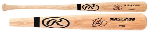 David Justice Signed Rawlings Pro Stock Blonde Baseball Bat - (SS COA)