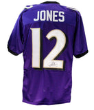 Jacoby Jones Signed/Auto Custom Football Jersey Baltimore Ravens JSA 1903186