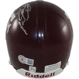 Johnny Manziel John David Crow Autographed Texas A&M Mini Helmet Beckett 58243