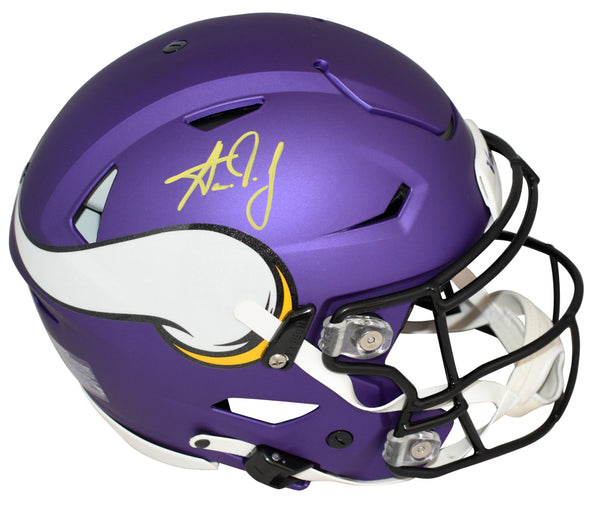 AARON JONES SIGNED MINNESOTA VIKINGS AUTHENTIC SPEEDFLEX HELMET BECKETT