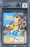 Lakers Magic Johnson Authentic Signed 1992 Skybox #358 Card Auto 10! BAS Slabbed