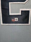 FRAMED N.Y. YANKEES WADE BOGGS AUTOGRAPHED SIGNED INSC JERSEY BECKETT HOLO