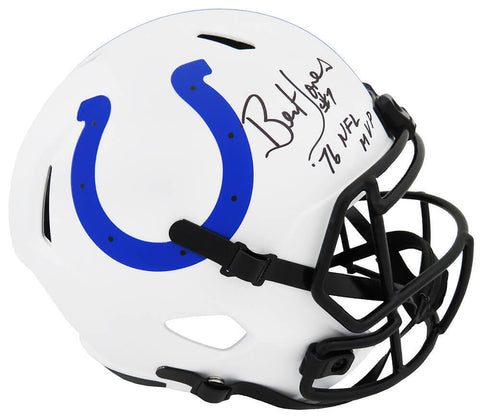 Bert Jones Signed Colts LUNAR Riddell F/S Speed Rep Helmet w/76 MVP - (SS COA)