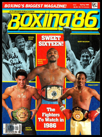 Michael Spinks "Jinx" Autographed Signed Magazine Beckett BAS QR #BM37860