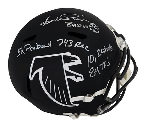 Andre Rison Signed Falcons (90-02) Riddell F/S Speed Rep Helmet w/5-Ins (SS COA)