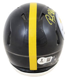 Steelers Rocky Bleier "4x SB Champs" Signed Speed Mini Helmet W/ Case BAS Wit