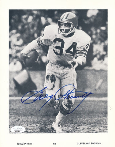 Greg Pruitt Autographed 8x10 Photo Cleveland Browns JSA