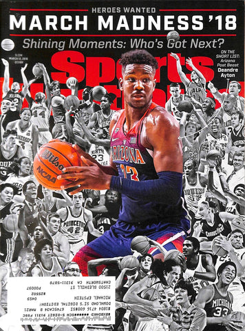 Deandre Ayton March 12, 2018 Sports Illustrated Magazine Unsigned
