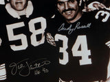 Ham Lambert Russell Steelers Signed 16x20 B&W Photo W/ 2 insc-JSA W Auth *Si