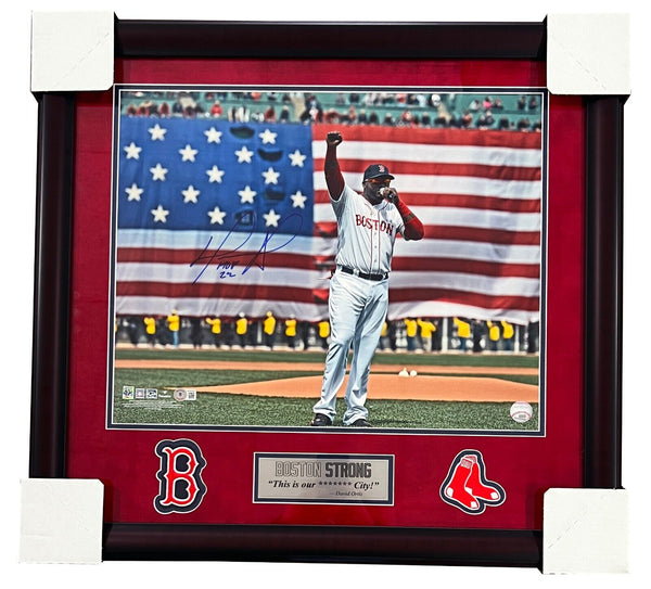 David Ortiz Red Sox Signed HOF 22 Inscribed 16x20 Matted & Framed Photo Papi/BAS