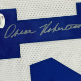 Autographed/Signed Oscar Robertson Cincinnati White Basketball Jersey JSA COA