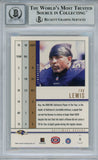 Ray Lewis Signed 2001 Pacific Dynagon #8 Trading Card Beckett 10 Slab 35254