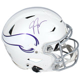 Justin Jefferson Autographed Vikings 2024 Alt. Speedflex Helmet Beckett