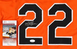 Jim Palmer Signed Baltimore Orioles Orange Jersey (JSA COA) 3xWorld Series Champ