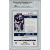 Tony Dorsett Autographed 2017 Playoff 124 Slabbed Trading Card Beckett 45900