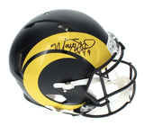 Matthew Stafford Autographed Rams 'Rivalries' Authentic Speed Helmet Beckett