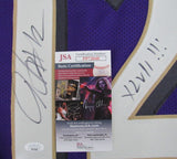 Jacoby Jones Signed/Inscribed Ravens Custom Football Jersey JSA 164565