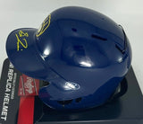 Brewers Outfielder SAL FRELICK Signed Rawlings BLUE Mini Helmet AUTO - BAS