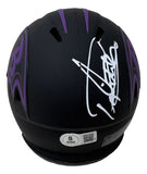 Derrick Henry Signed Baltimore Ravens Eclipse Mini Speed Helmet BAS