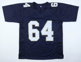 Tom Thayer Signed Notre Dame Fighting Irish Jersey (JSA COA) Chicago Bears OLine
