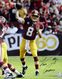 KIRK COUSINS AUTOGRAPHED 16X20 PHOTO WASHINGTON REDSKINS BECKETT BAS 115083