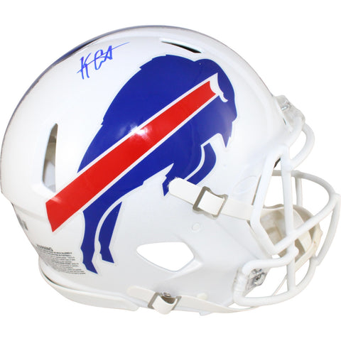 Keon Coleman Autographed Buffalo Bills Authentic Helmet Beckett Witness 51288