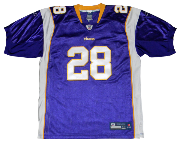 ADRIAN PETERSON SIGNED MINNESOTA VIKINGS 28 AUTHENTIC REEBOK JERSEY F Super Sports Center