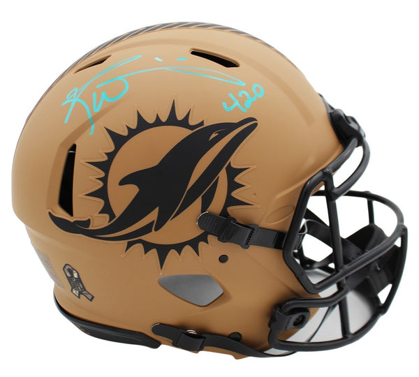 Ricky Williams Signed Miami Dolphins Speed Authentic STS2 NFL Helmet with "420"