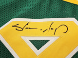 SEATTLE SUPERSONICS SHAWN KEMP AUTOGRAPHED SIGNED GREEN JERSEY JSA STOCK #215746