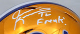 JEVON KEARSE AUTOGRAPHED FLORIDA CHROME MINI HELMET BECKETT THE FREAK BAS 177836