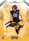 Pat Freiermuth Autographed 2021 Panini Playoff #217 Card Beckett Witness 56992