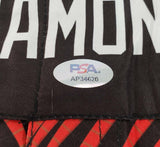 Dustin Poirier Signed 'Diamond' UFC Fight Shorts (PSA/DNA) MMA Record 30-9