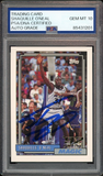 Shaquille O'Neal PSA 10 AUTO Rookie 1992 Topps #362 RC On Card GEM MINT AUTO