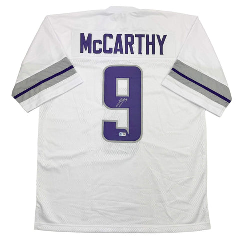 Autographed/Signed J.J. JJ McCarthy Minnesota Winter Warrior Jersey BAS COA
