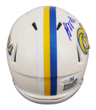Rams Davante Adams Authentic Signed Retro Speed Mini Helmet W/ Case JSA Witness