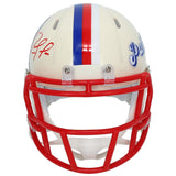 Randy Moss Autographed New England Patriots RETRO Speed Mini Helmet Beckett