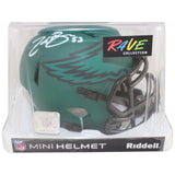 Zack Baun Autographed Philadelphia Eagles Rave Mini Helmet Beckett Witness 52877