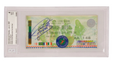 Roberto Carlos Signed 1997 The Impossible Free Kick Goal Match Ticket - BGS 4