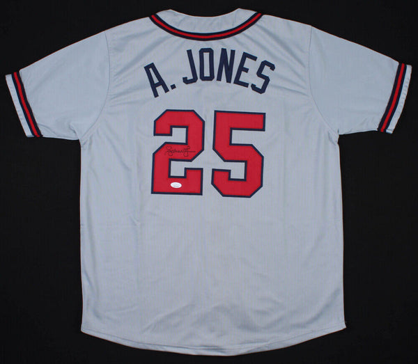 Andruw Jones Signed Atlanta Braves Jersey (JSA COA) 10xGold Glove Award Winner