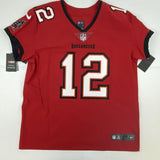Autographed/Signed Tom Brady Tampa Bay Buccaneers Nike Elite Jersey Fanatics COA