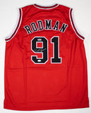 Dennis Rodman Signed Chicago Bulls Jersey (JSA COA) 7xNBA Rebound Champ /Forward