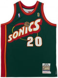 FRMD Gary Payton Supersonics Signed Mitchell & Ness Authentic Jersey with Insc