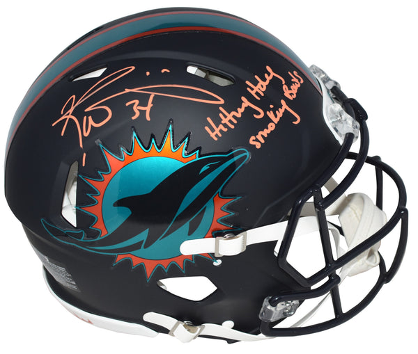 RICKY WILLIAMS SIGNED DOLPHINS 2025 RIVALRIES AUTHENTIC HELMET W/ SMOKING BOWLS