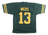 Dontayvion Wicks Green Bay Signed Alternate Green Football Jersey JSA QR Holo