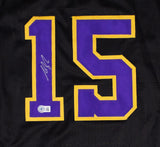 Austin Reaves Signed Los Angeles Lakers Black Jersey (Beckett) Ex-Oklahoma Guard