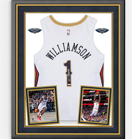 Zion Williamson New Orleans Pelicans FRMD Signed White Nike Swingman Jersey