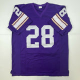 Autographed/Signed AHMAD RASHAD Minnesota Purple Football Jersey JSA COA Auto