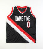 Damian Lillard Signed Portland Trail Blazers "Dame Time" Jersey (Beckett)