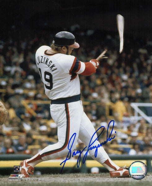Greg Luzinski Signed Chicago White Sox Batting 8x10 Photo - (SCHWARTZ COA)